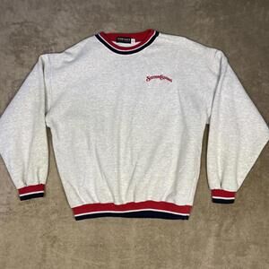 Vantage Custom Classics Sweater Men’s Large Gray Knit Station Casinos Vintage